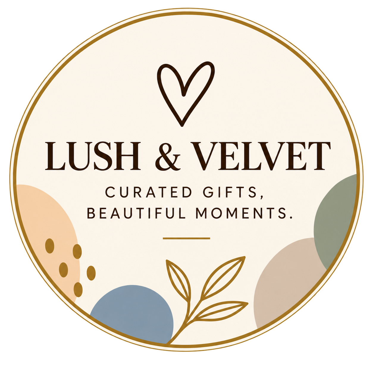 Lush & Velvet botanical logo